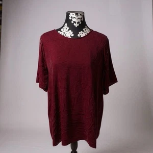 Túnica de terciopelo granate Eileen Fisher talla XL - Imagen 1 de 6