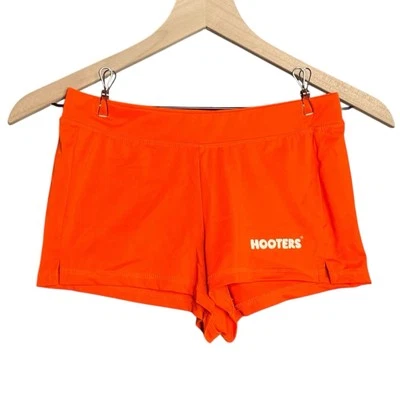 Hooters Orange Mini Uniform Shorts Size XS - Imagem 1 de 4
