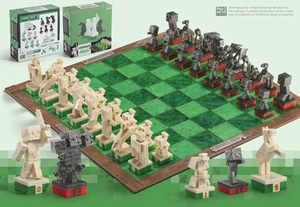 Juego de tablero de ajedrez MINECRAFT Overworld Heroes Vs Hostile Mobs - NUEVO SELLADO - Imagen 1 de 3