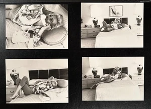 George Barris, Juego de 4 Marilyn Monroe "Cama", fotos originales del negativo original - Imagen 1 de 2