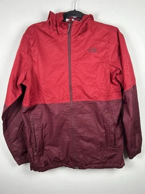 Boys XL 18-20 Dry-vent The North Face Windbreaker Rain Jacket Red & Dark Maroon  - Image 1 of 4