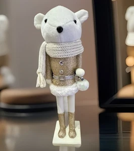 Ashland weißer Teddybär Nussknacker - Bild 1 von 6