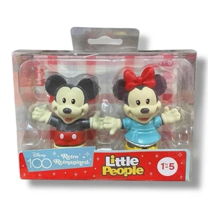 Fisher Price Little People Disney 100 Retro Reimmaginato Topolino e Minnie Nuovo - Foto 1 di 5
