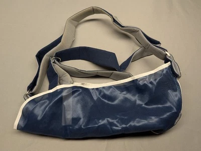 DeRoyal Mesh Arm Sling Support Shoulder Immobilizer Large Navy Blue Padded Strap - Image 1 of 4