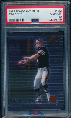 1999 Bowman's Best TIM COUCH #132 PSA 10 GEM MINT Browns RC - Image 1 of 2