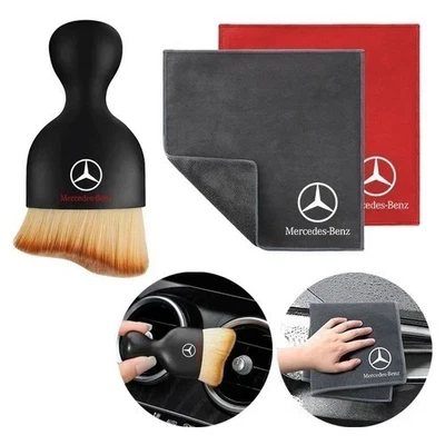 Car Towel Suede Double Sided Car Cleaning Cloth Brush for Mercedes Benz  - Image 1 of 4