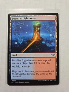 Peculiar Lighthouse - Duskmourn - LP - MTG Magic - Common - Land  - Picture 1 of 1