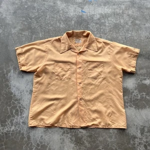 Vintage Van Heusen Hawaiian Shirt Mens Large Bowling Camp 50s 60s - Picture 1 of 6