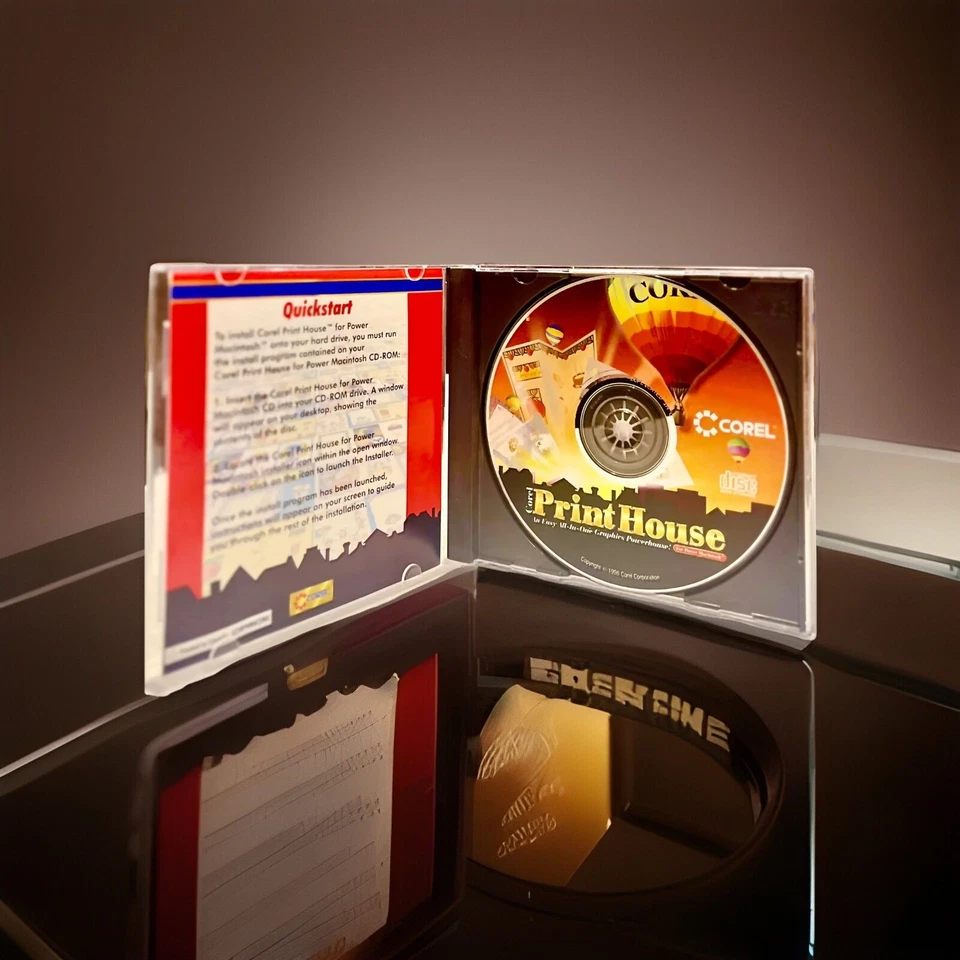 Corel Print House Apple Macintosh Mac Vintage Desktop Publishing CD-ROM Free S/H - Image 1 of 4