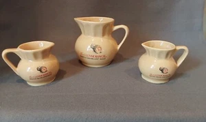 SET OF 3 VINTAGE 1980'S THE GLENMORANGIE SINGLE HIGHLAND MALT CERAMIC WATER JUGS - Picture 1 of 9