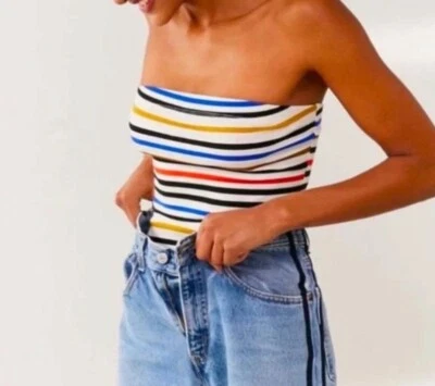 Body sin tirantes Urban Out From Under Rainbow a rayas talla Med B11 Foto 1 de 4