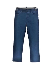 Betabrand indigoblau Denim Pull-On Jeans MP 29" Schrittlänge gerades Bein - Bild 1 von 4