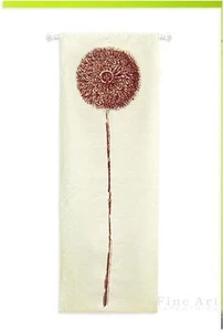 Tapiz de pared botánico abstracto doble opio mariposa porteros contemporáneos - Imagen 1 de 1