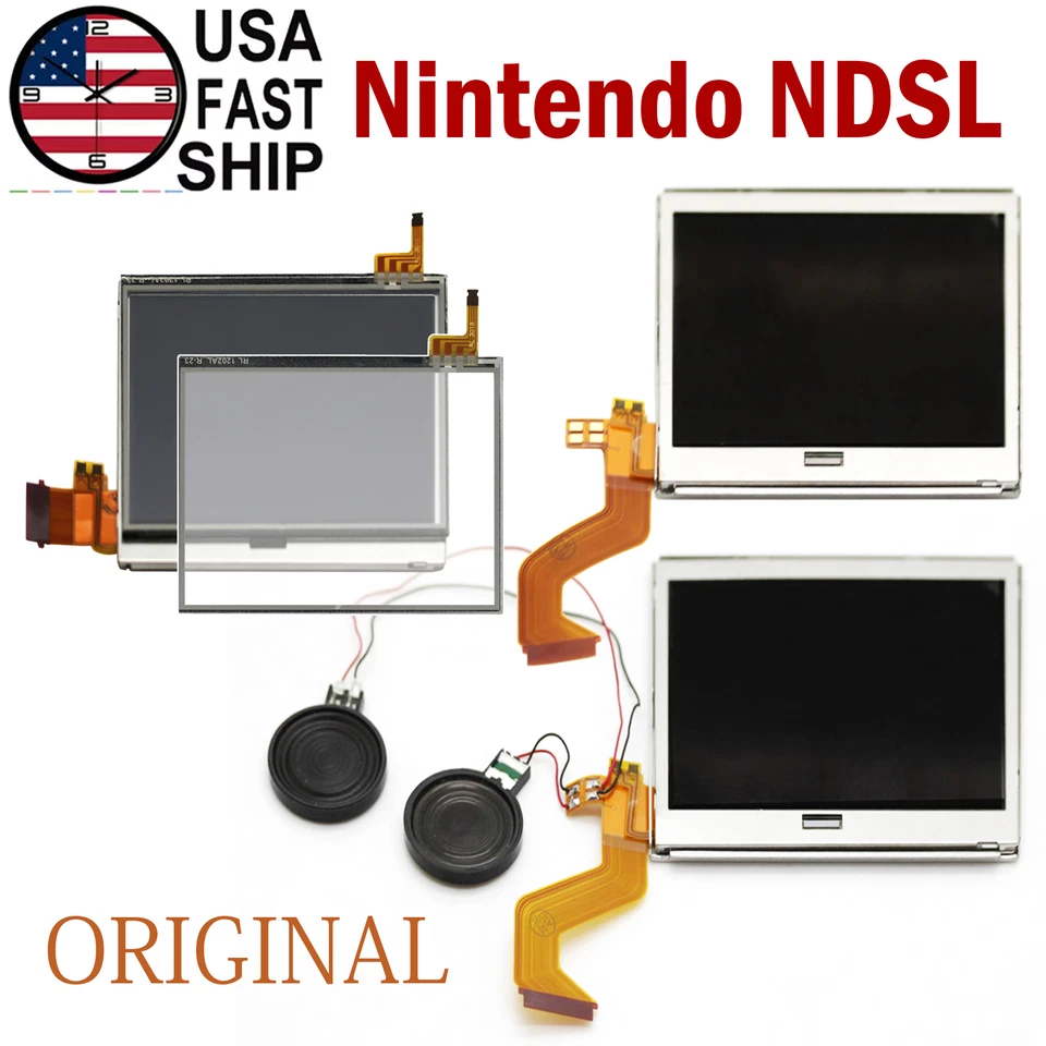 Top / Bottom Digitizer LCD Display Touch Screen For Nintendo DS Dual Screen Lite - Image 1 of 4