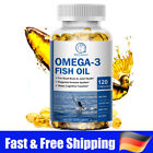 Omega 3 Fischöl 120 Kapseln 3x Stärke EPA und DHA Gehirn, Herz Gesundheit