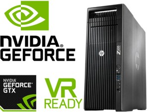 HP Z620 4K Gaming Computer Workstation 2.7GHz 24 Cores GTX1660Ti 96GB 512GB SSD