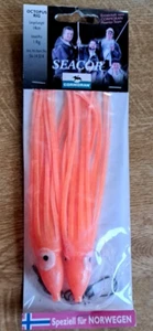 Neu! 5 Cormoran Seacor Norwegen Meeresvorfach Hochsee Octopus Rig L: 14cm F: Rot - Bild 1 von 1