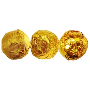 200 Pcs Candy Wrapping Paper Wrappers Foil Golden Chocolate - Picture 1 of 11