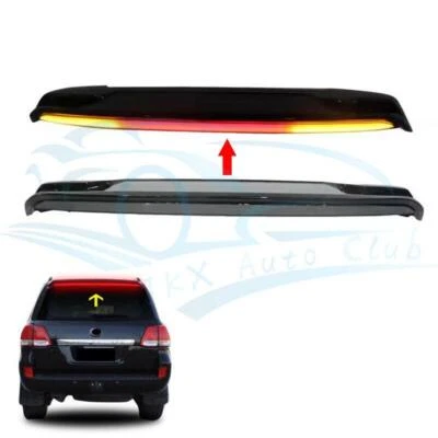 Rear Trunk Spoiler Wing Flap With Turn Lights For Toyota Land Cruiser 2008-2021 - Imagem 1 de 4