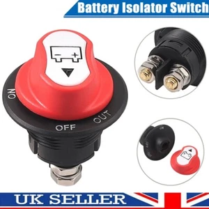 12V 100A Battery Switch Isolator Cut Off Kill For Car Knob Marine Boat Motorbike - Picture 1 of 10