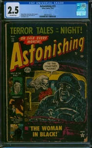 Astonishing #23 (1953) ⭐ CGC 2.5 ⭐ Zombie Cover! Atlas Pre Hero Horror Comic - Picture 1 of 2