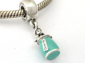 AUTENTICO Autentico Pandora Pendente Pozione Magica di Alice Argento Sterling 791897EN - Foto 1 di 3
