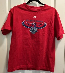 Mike Bibby Atlanta Hawks LOGO T-Shirt Kids Size 18-20 - Picture 1 of 4