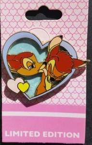 Disney Kisses Series Bambi & Faline Kiss Kissing In a Heart LE 750 Pin 81913 - Picture 1 of 1