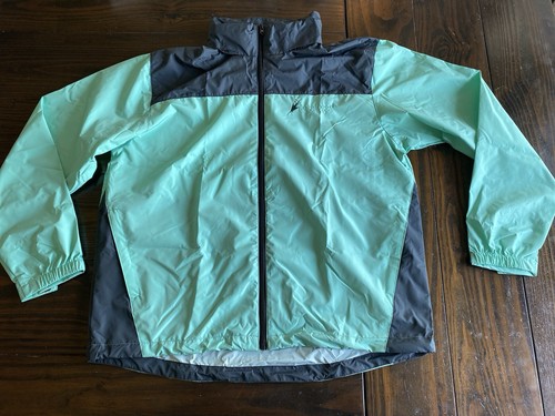 VETEMENTS Giacca a vento Frogg Toggs full zip con cappuccio impacchettabile verde L XL