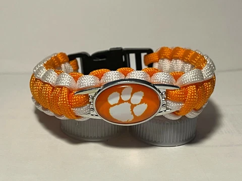 Clemson Tigers NCAA Paracord Bracelet NEW  -  FREE SHIPPING!!! Cover