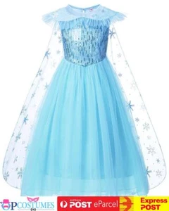 Frozen Princess Anna Elsa Queen Dress Child Toddler Girls Book Week Costume - Picture 1 of 12