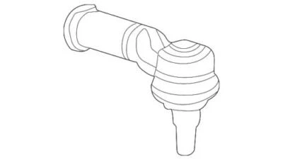 Genuine Jaguar Outer Tie Rod C2S47357 - Image 1 of 2