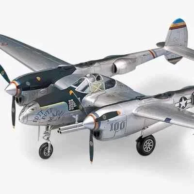 Academy #12282 1/48 P-38J Lightning Combination Version Plastic Model Kit - Lege - Immagine 1 di 4