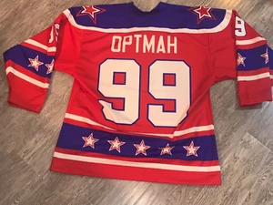Size 48 Vintage CSKA Moscow Russia Ice Hockey Jersey #99 Optmah EXCELLENT - Picture 1 of 10