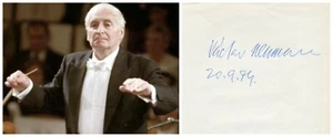 Tschechischer Dirigent & Geiger VACLAV NEUMANN orig Autogramm von 1974 - Bild 1 von 2