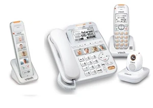 Vtech Careline Plus SN6197 Home Safety Senior Telephone System w SN6307 SN6167 - Picture 1 of 1