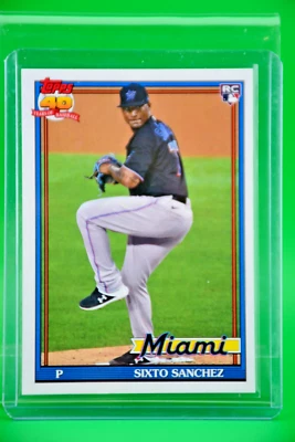 2021 Topps Archives #188 Sixto Sanchez Rookie RC Miami Marlins - Image 1 of 2