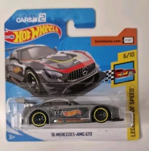 HOT WHEELS LEGENDS OF SPEED '16 MERCEDES AMG GT3 6/10 72/365 Grey Project Cars 2 - Picture 1 of 2