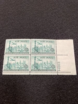 US Postage #C35 Plate Block M/OG/NH - Image 1 of 2