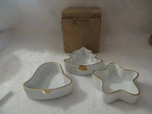 Juego de 3 Platos de Caramelo de Navidad BIA Cordon Bleu Estrella, Campana, Caja de Árbol Incluida - Imagen 1 de 11