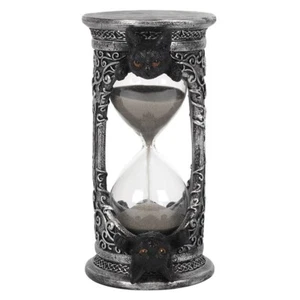 17 cm schwarze Katze Sanduhr Timer - Bild 1 von 2