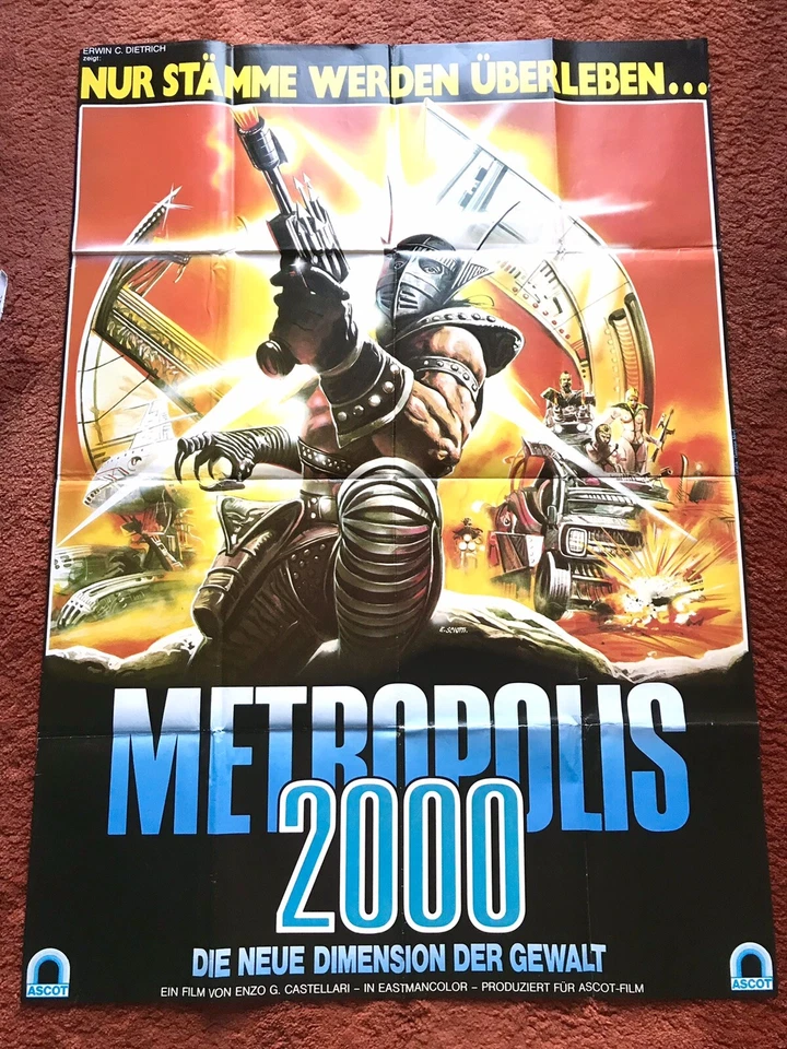 Metropolis 2000 Kinoplakat Poster A0, 84x119cm, Enzo G. Castellari - Bild 1 von 1