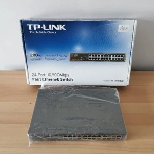 TP-Link TL-SF1024D 24-port 100Mbps Desktop/Rackmount Network Switch UK - No Lead - Picture 1 of 9