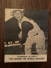 1960 JOE NUXHALL CINCINNATI REDS KAHN'S WIENERS BASEBALL CARD EX KA 