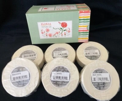 12 rollos de cinta envolvente de tallo floral blanco 1/2" X 30 yardas nuevo en paquete floristería nuevo en caja Foto 1 de 4