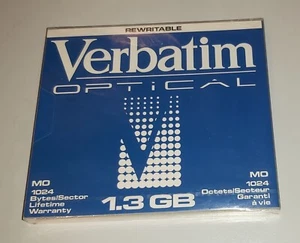 ✳️ Verbatim Optical 1,3GB ✔ MO RW-Disk Reorder #89109 ☘️ neu - Bild 1 von 2
