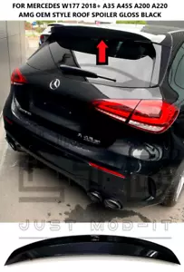PER MERCEDES CLASSE A 2018 + W177 A35 A45S A200 A250 AMG SPOILER STIVALE POSTERIORE LABBRO - Foto 1 di 11