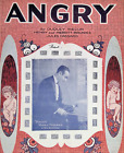 Angry Sheet Music Maurie Sherman Dudley Mecum Henry Merritt Brunies 1925 Jazz
