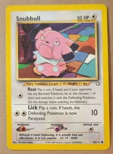 Snubbull | 74/111 Común | Neo Genesis Unlimited WOTC | Jugado moderadamente - Imagen 1 de 2