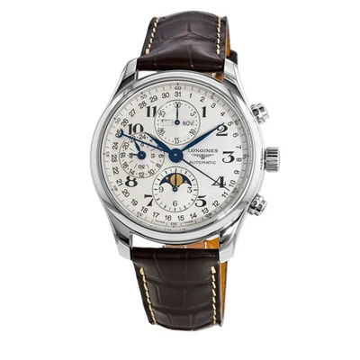 New Longines Master Collection Moonphase 42mm Silver Men's Watch L2.773.4.78.3 - Image 1 of 3